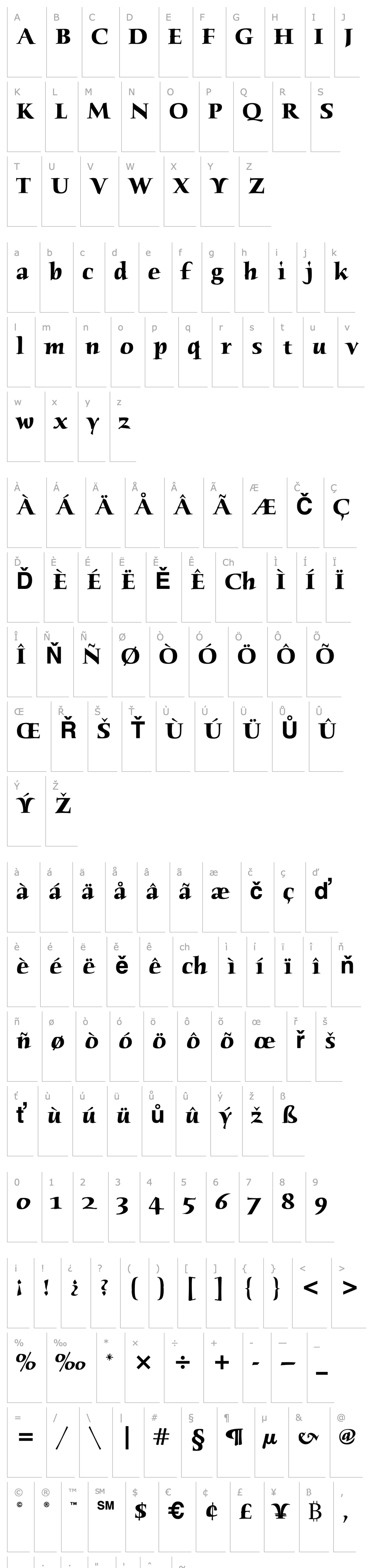 Overview Humana Serif ITC TT Bold