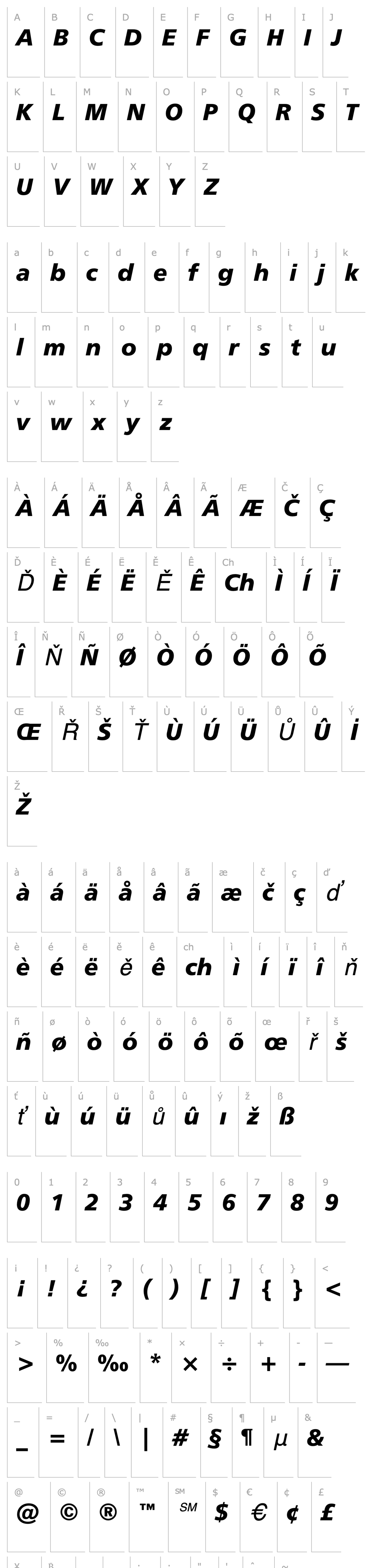 Overview Humanist 777 Black Italic BT