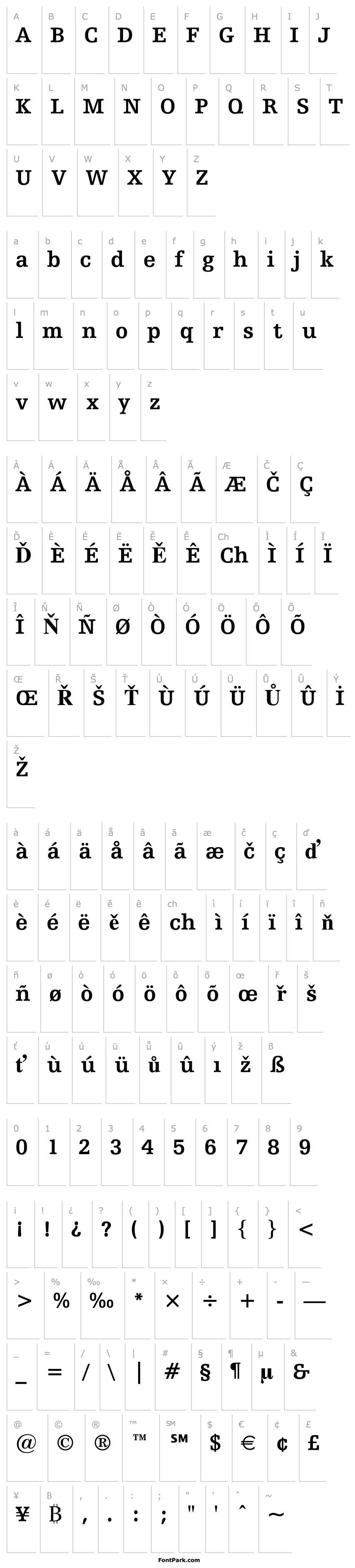 Overview Humanist Slabserif 712 Bold BT