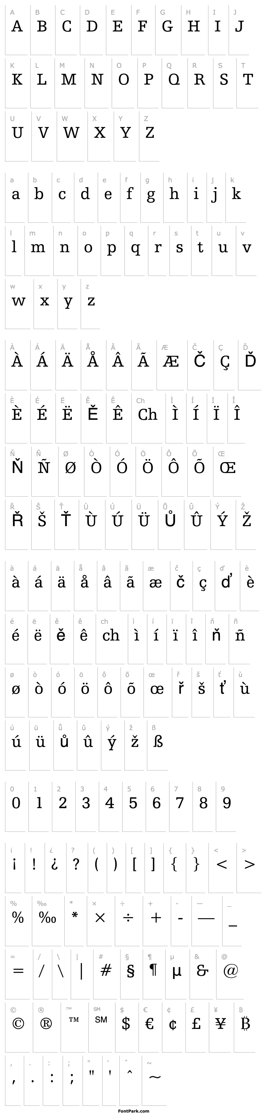 Overview HumanistSlabserif712BT-Roman