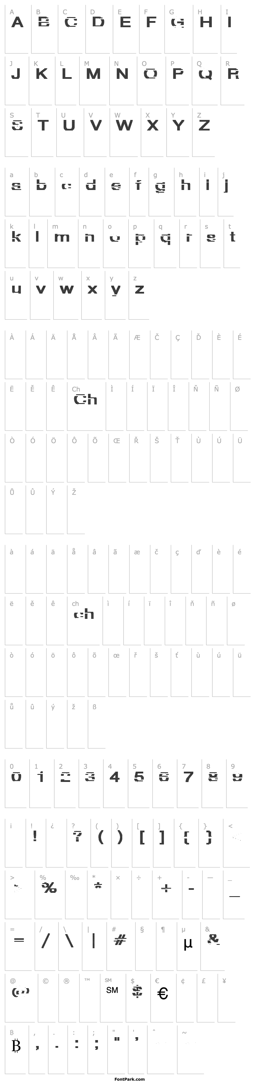 Overview HvStripe-ExtraBold Hollow