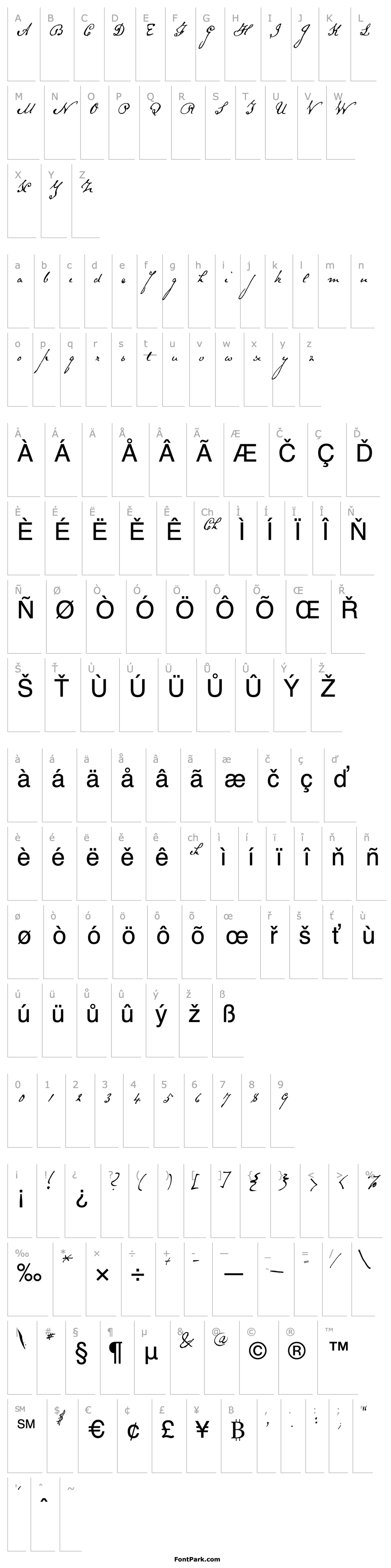 Overview HW, FountPen - Schooner Script