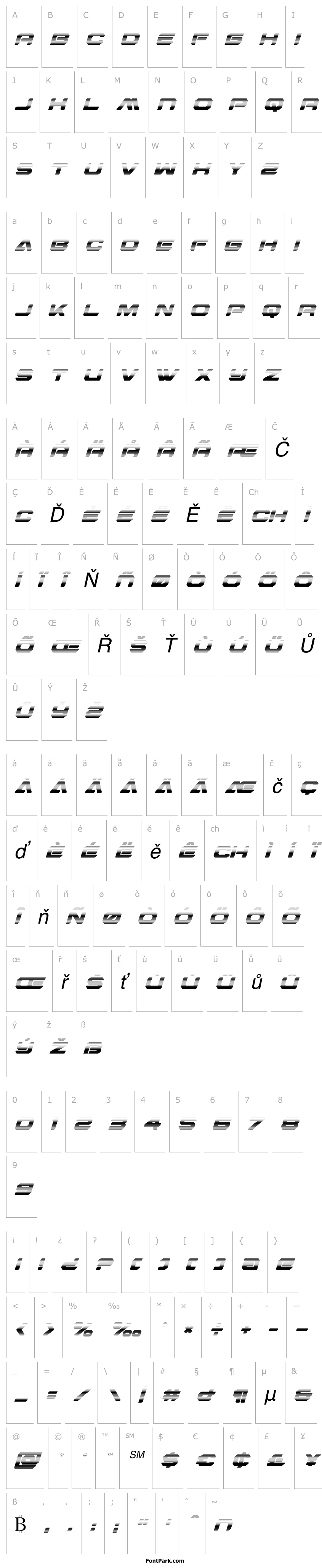 Přehled Hyper Viper Gradient Italic
