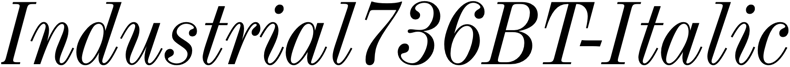 Preview Industrial736BT-Italic