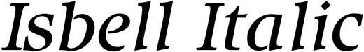 Preview Isbell Italic