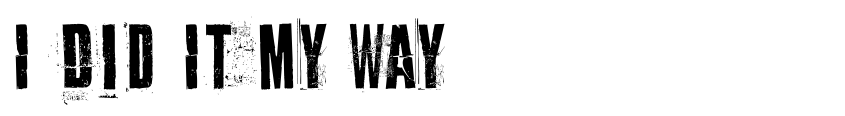 Preview I Did It My Way