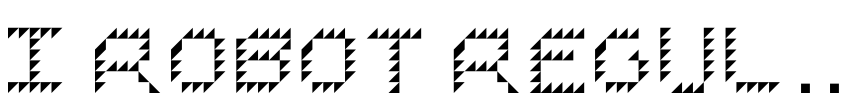 Font I ROBOT Regular by david senger
