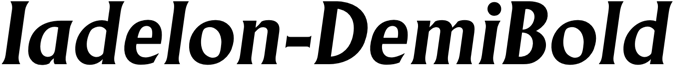 Preview Iadelon-DemiBold