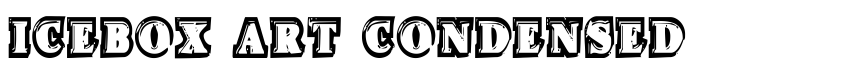 Font Icebox Art Condensed by Daniel Zadorozny