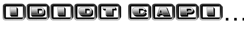 Preview Idiot Capitals Gradient Regular