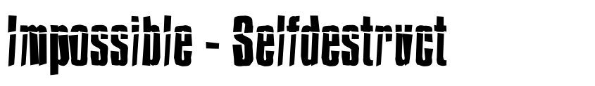 Preview Impossible - Selfdestruct