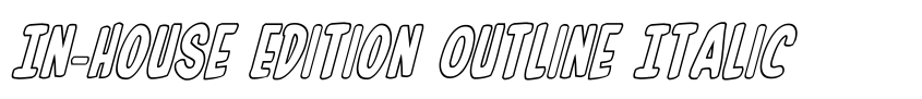 Preview In-House Edition Outline Italic