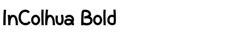 Preview InColhua Bold