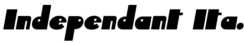 Preview Independant Italic