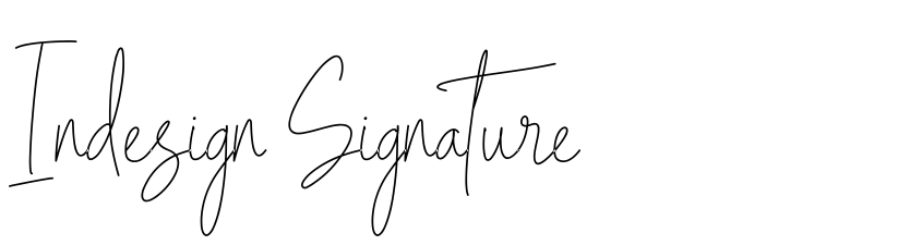 Preview Indesign Signature