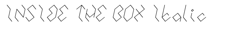 Preview INSIDE THE BOX Italic