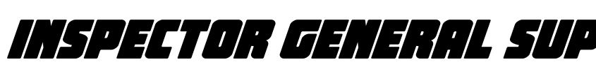 Preview Inspector General Super-Italic
