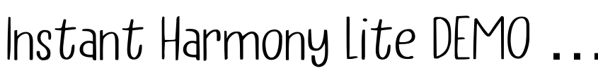Preview Instant Harmony Lite DEMO Regular