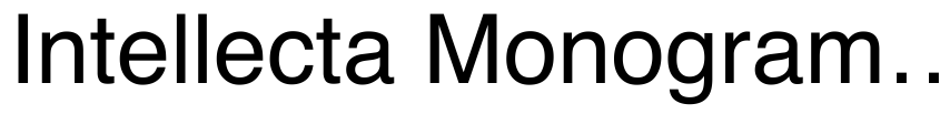 Font Intellecta Monograms Random Samples Ten  by Unknown