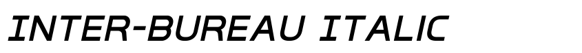 Preview Inter-Bureau Italic