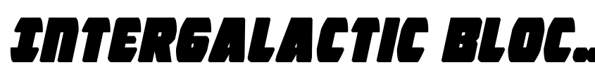 Preview Intergalactic Block Italic