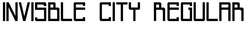 Preview Invisble city Regular
