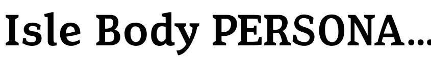 Preview Isle Body PERSONAL USE Medium