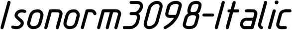 Preview Isonorm3098-Italic