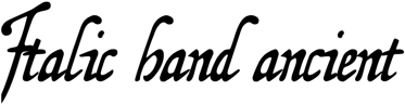 Preview Italic hand ancient  
