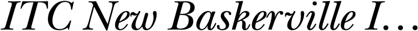 Preview ITC New Baskerville Italic Old Style Figures