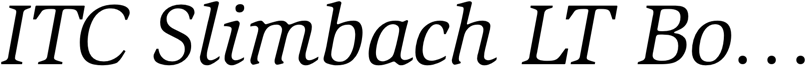 Preview ITC Slimbach LT Book Italic