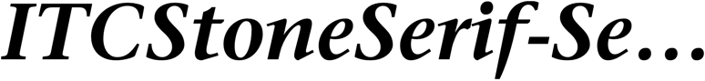 Preview ITCStoneSerif-SemiBold Italic