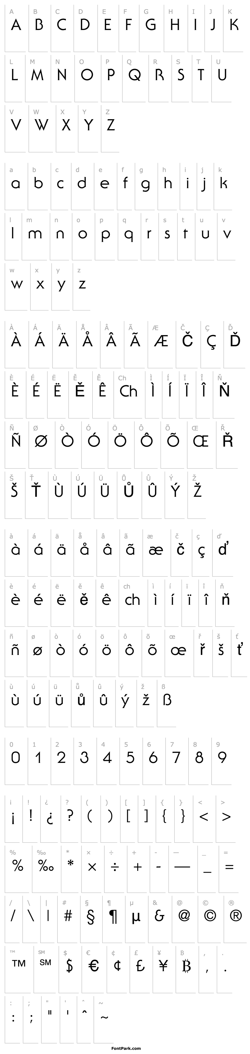 Overview SerifGothic