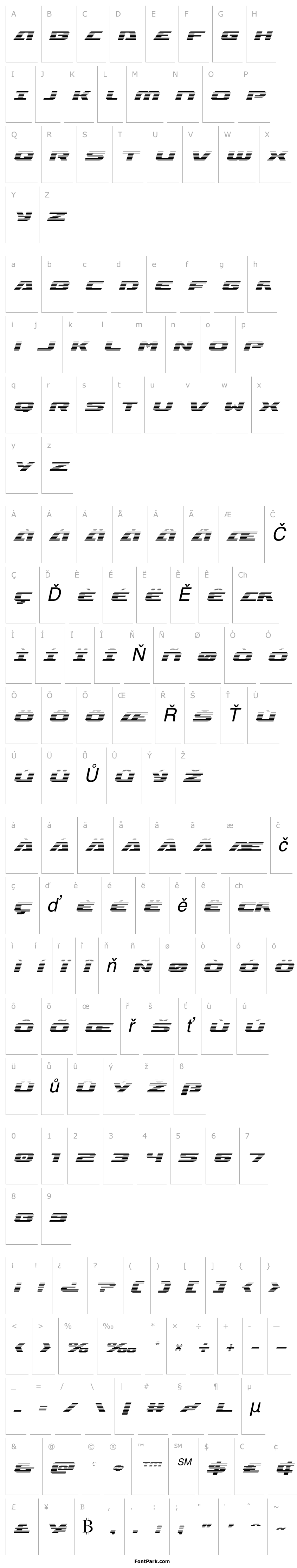 Overview Iapetus Gradient Italic