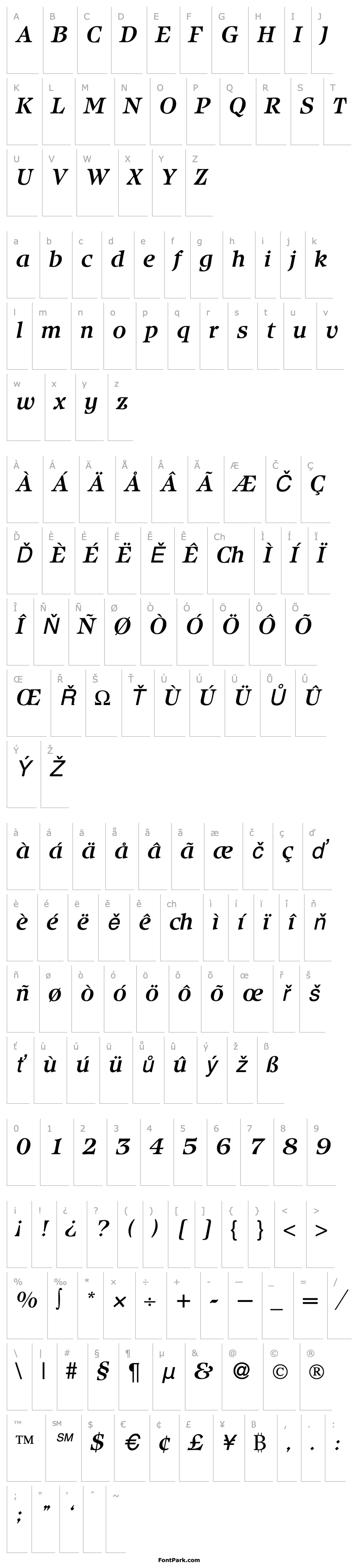 Přehled IcebergMedium-RegularItalic