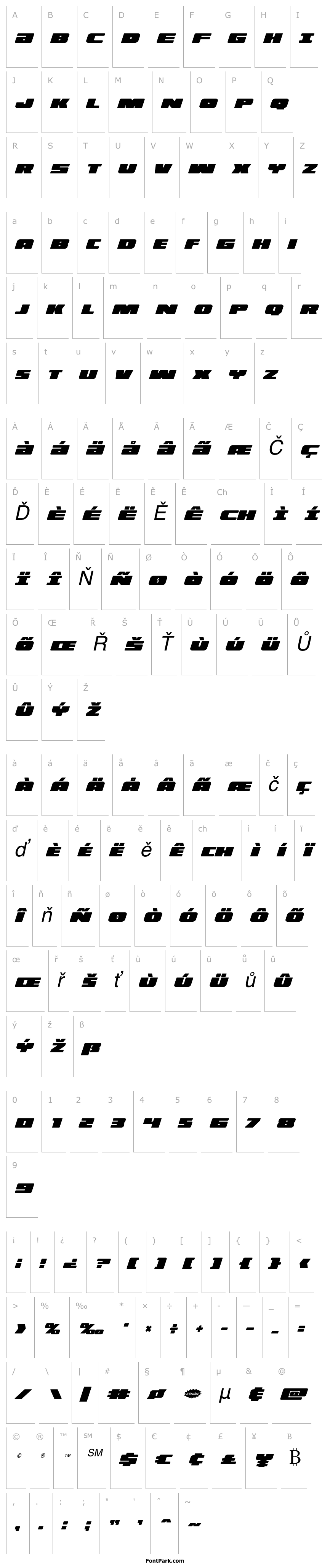 Přehled Illumino Condensed Italic