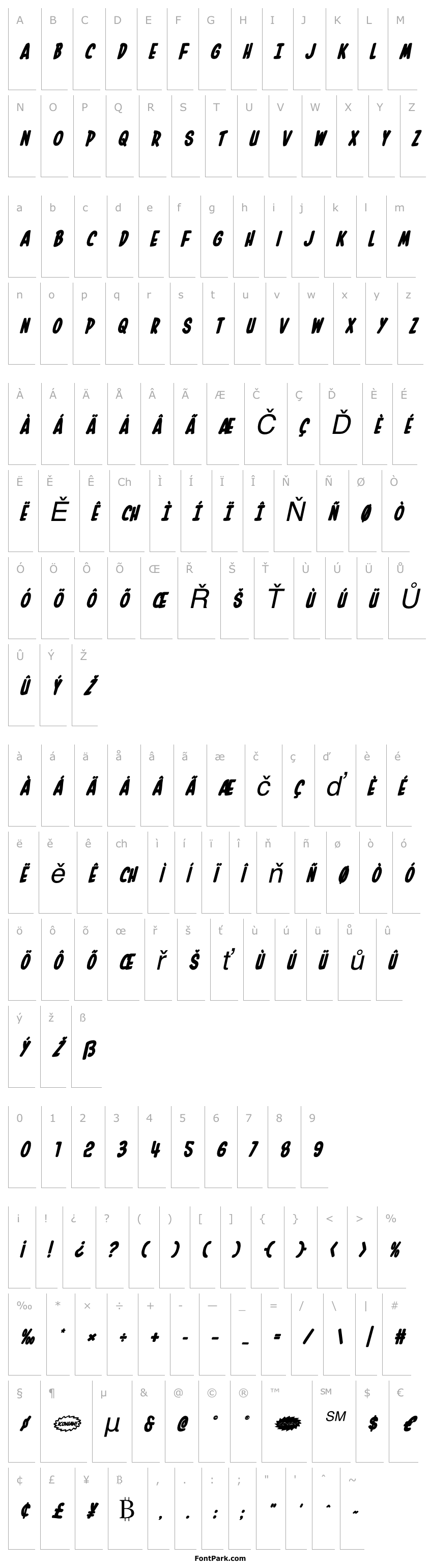 Přehled In-House Edition Bold Italic