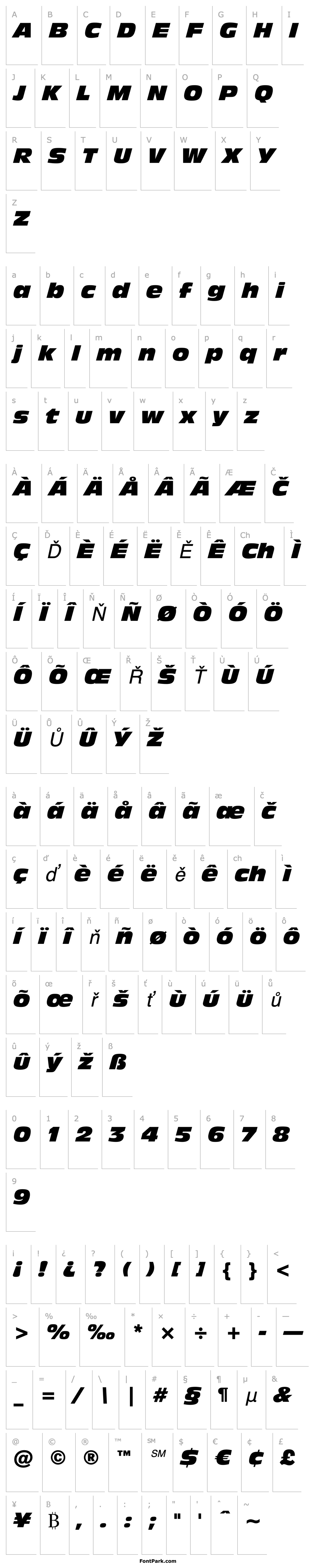 Přehled Incised 901 Nord Italic BT