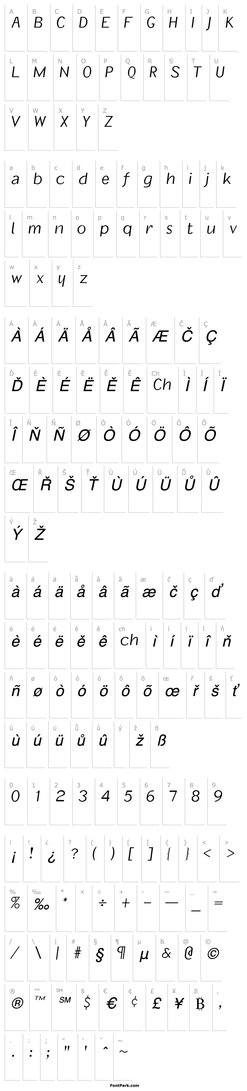 Overview Informal Italic