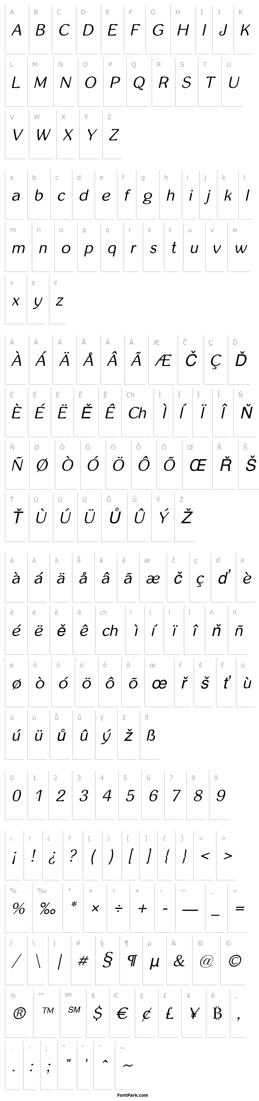 Overview inglobal Italic