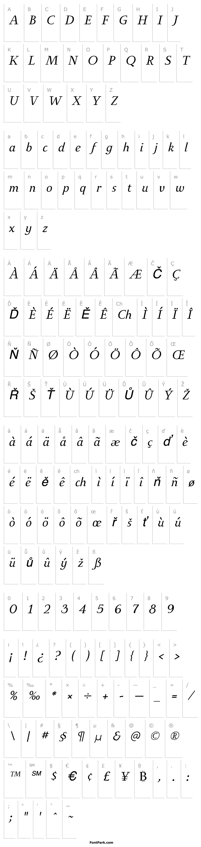 Overview IngrianEuroikaH Italic