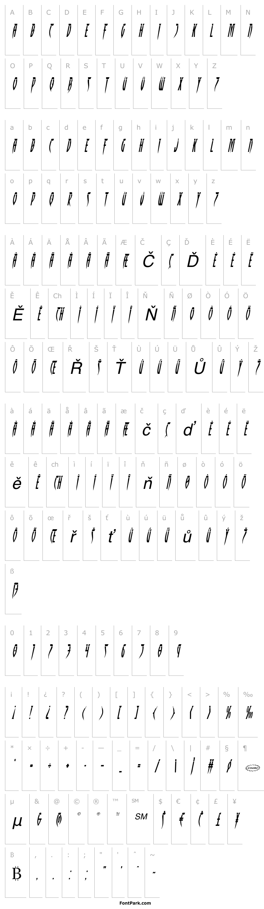 Overview Inhumanity Laser Italic