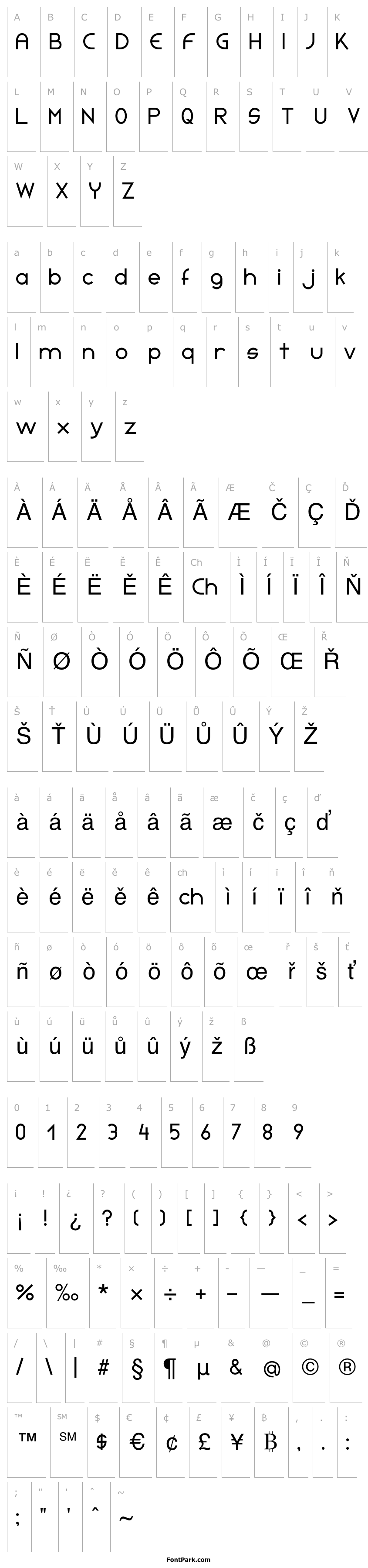 Přehled Initia Sans Regular