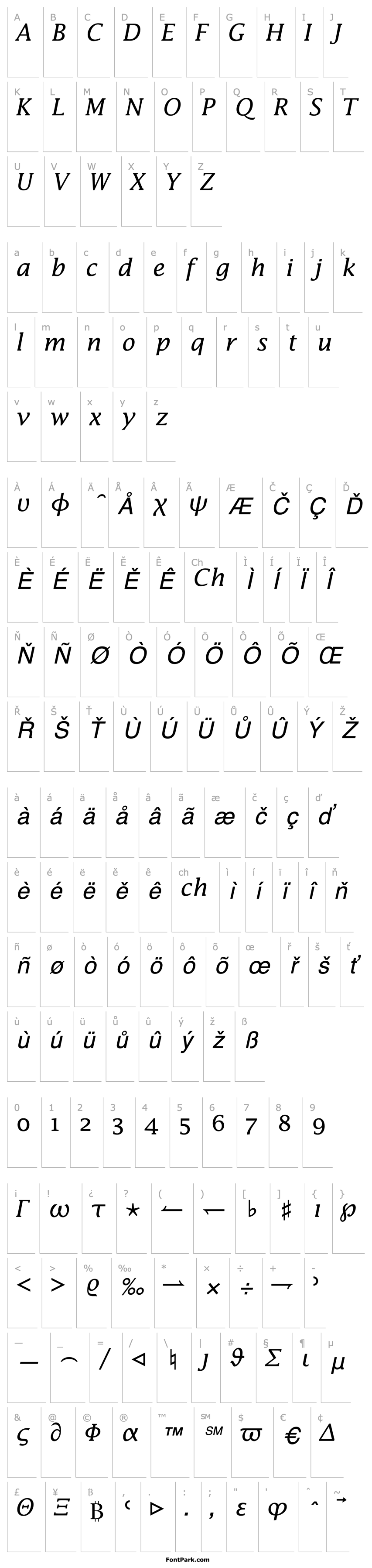 Přehled Insight Math SSi Italic