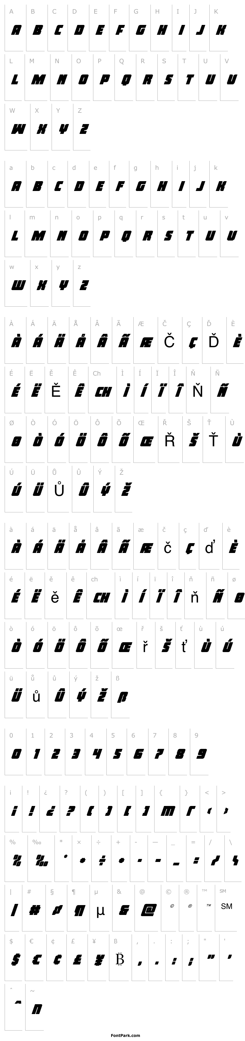 Přehled Inspector General Super-Italic