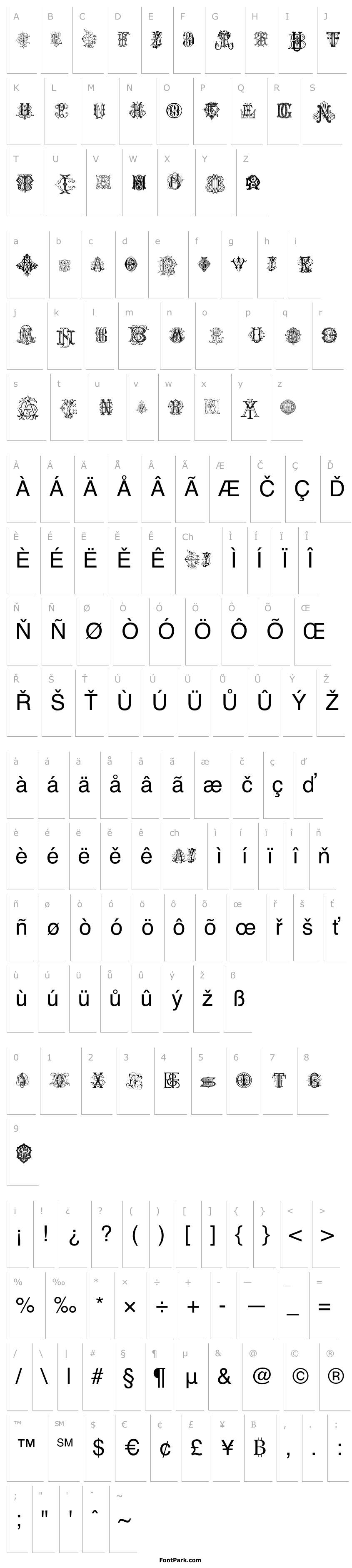 Přehled Intellecta Monograms Random Samples