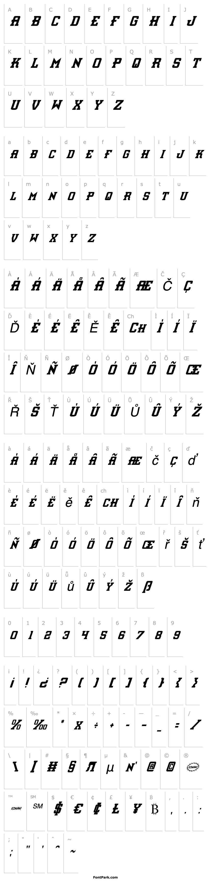 Overview Interceptor Condensed Italic