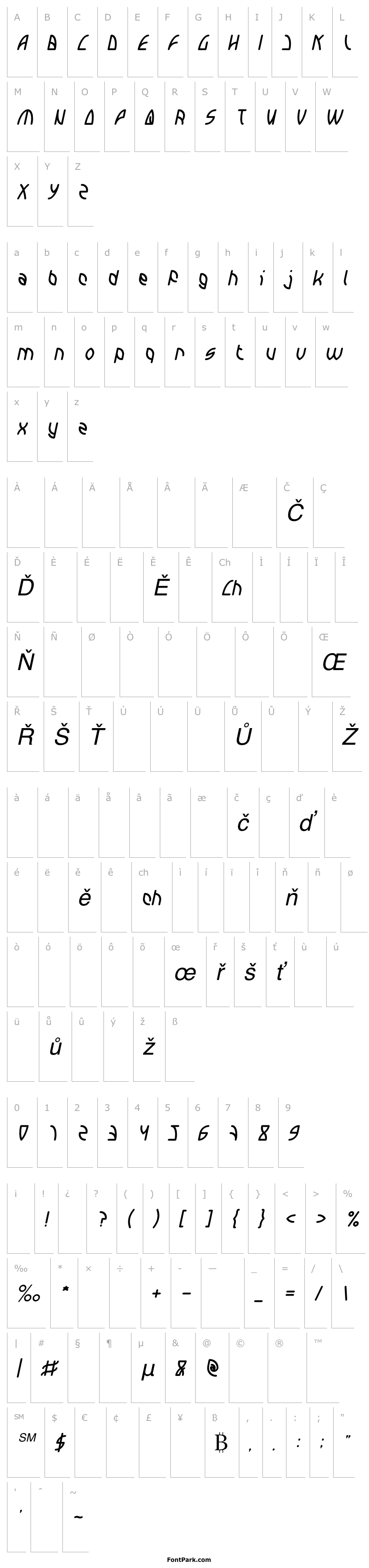 Přehled INTERPLANETARY Italic