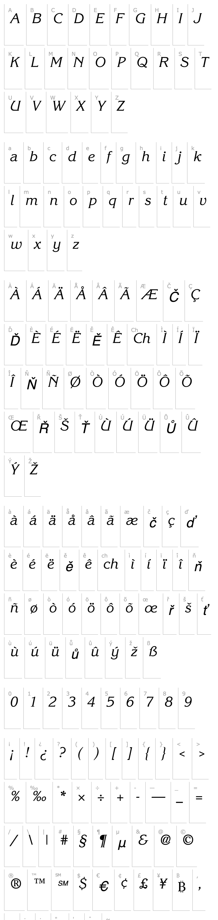 Overview Intuition SSi Italic