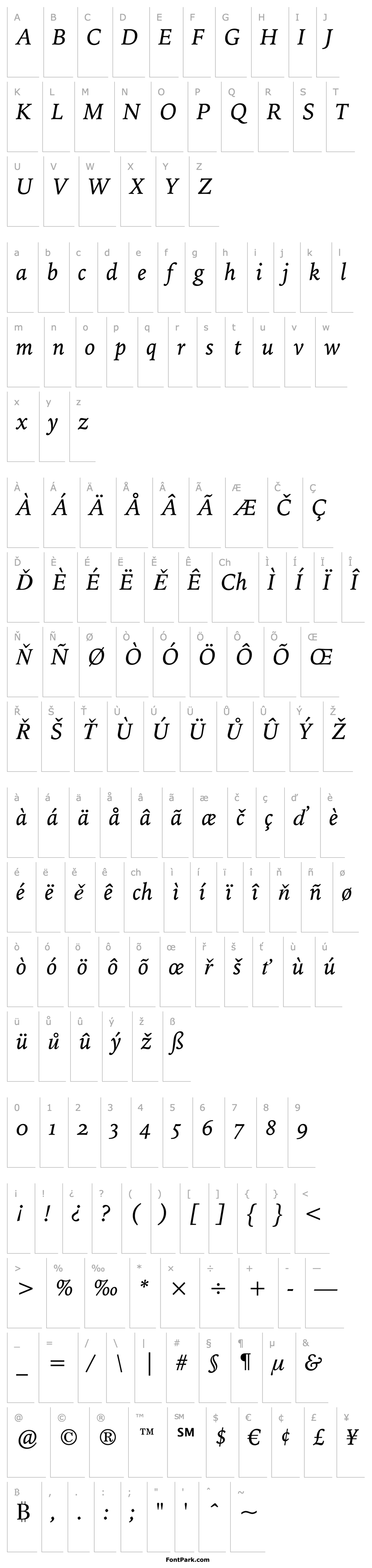 Overview IowanOldSt OSF BT Italic